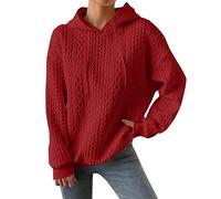 Sweat Femme Grande Taille Sweat a Capuche Femme Hiver De Sport Mes Commandes Sweat Polaire Chic Et Elegant Chaud Sweatshirt Pas Cher Marque Vêtements Femme(Rouge,XL)