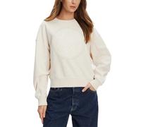 Sweat Femme GUESS Hot Fix Sweat Col Rond MUTED STONE BEIGE 423661
