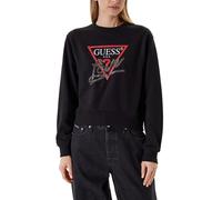 Sweat Femme GUESS Studded Love Sweat Col Rond JetBla XS NOIR 400384