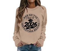 Sweat Femme Haut Manches Longues T-Shirts Oversized Casual Elégant T-Shirt Graphique Temps Libre Sport Fitness Outdoor pour