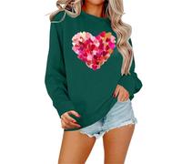 Sweat Femme Its Fall Yall Citrouille Halloween Léopard Décontracté Manches Longues Pull Chemise Tops Blouse Pull Vert Femme, vert, M