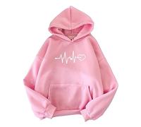 Sweat Femme Kawaii Sweat Rose XS A Capuche pour Femme Vest Capuch Fermeture Eclair Zippé Grande Taille Plaid Chauffant Pull Hiver Chaud Beige White Linen Shirt Women