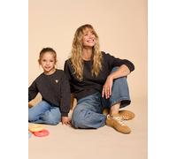 Sweat femme léopard capsule mère-fille gris foncé 34/36