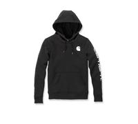 Sweat Femme LOGO SLEEVE GRAPHIC HOODED Noir - 001 - CARHARTT - 102791 XL