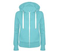 Sweat Femme Polaire Veste à Capuche ZippéE Sweat-Shirt Confortable Pas Cher Manche Longue Hoodie Slim Fit Jacket Coat Couleur Unie Blouson avec Poche Et Cordon De Serrage d'hiver Chaud Outwear
