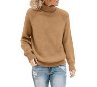 Sweat Femme - Pull Femme Blouson Col Roulé Pull Couleur Pure Hauts Chic Veste Manche Longue Sweat Confortable Pullover Slim Hauts Simple Blousons Automne Hiver Manteau Thin Sweat-Shirt