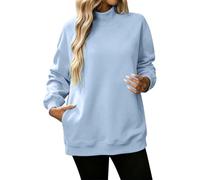 Sweat Femme sans Capuche Fashion, Sweat-Shirt sans Capuche avec Poche cachée, Haut Confortable de Style Japonais pour Un Confort Quotidien Un Style Contemporain pour Toutes Les Saisons