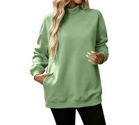 Sweat Femme sans Capuche Fashion, Sweat-Shirt sans Capuche avec Poche cachée, Haut Confortable de Style Japonais pour Un Confort Quotidien Un Style Contemporain pour Toutes Les Saisons