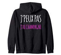 Sweat Femme Zippé Avec Capuche Alcool Humourj'ai Champagne Sweat à Capuche