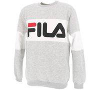 Sweat - FILA - Men Straight Blocked Crew - True Red Black - Manches longues - Coupe ajustée XS