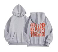 Sweat Fille 14 Ans - À Capuche Et - Shirts Jolis Pulls Imprimés avec Capuche Et Poches pour Un Usage Quotidien Une Couche d'hiver Parfaite pour Les Enfants De 2 À 13 Ans (Grey 4-5 Years)