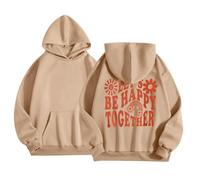 Sweat Fille 6 Ans - À Capuche Et - Shirts Jolis Pulls Imprimés avec Capuche Et Poches pour Un Usage Quotidien Une Couche d'hiver Parfaite pour Les Enfants De 2 À 13 Ans (Khaki 4-5 Years)