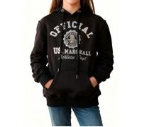 sweat fille capuche enfant noir hoodie fille sweat enfant chaud 8-12 ans US Marshall 12 ans