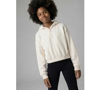 Sweat fille capuche sport vanille 9A