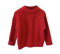 Sweat Fille Col Rond, Pull Enfant 2 Ans, Respirant Grande Taille Hiver Chaud Basique Sweatshirts Coupe Ample Mode Et Loisirs Manches Longues Hauts pour Enfant Tricot Confort Col Rond Chandail