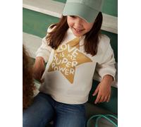 Sweat fille motif imprimé vanille 3A