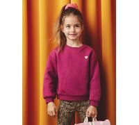 Sweat fille motif imprimé violine 5A