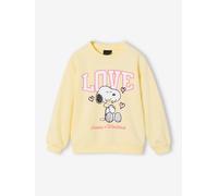 Sweat fille Snoopy jaune pastel 5A