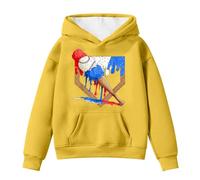 Sweat Fille, Sweats À Capuche Et Sweats pour Filles, Jolis Sweats À Capuche À Manches Longues avec Cordon De Serrage Et Imprimé Baseball, Idéal pour Les Loisirs Et Les Activités De Plein Air.