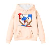 Sweat Fille, Sweats À Capuche Et Sweats pour Filles, Jolis Sweats À Capuche À Manches Longues avec Cordon De Serrage Et Imprimé Baseball, Idéal pour Les Loisirs Et Les Activités De Plein Air.