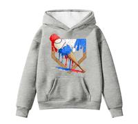 Sweat Fille, Sweats À Capuche Et Sweats pour Filles, Jolis Sweats À Capuche À Manches Longues avec Cordon De Serrage Et Imprimé Baseball, Idéal pour Les Loisirs Et Les Activités De Plein Air.