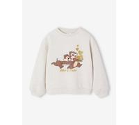 Sweat fille Tic & Tac beige chiné 3A