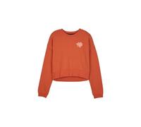 Sweat fox byrd fleece crew femme orange