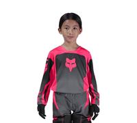FOX 180 Shield Maillot de motocross pour jeunes, noir-rose, taille XL