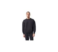 Fox Wordmark Blouse Unisexe en Polaire surdimensionnée Crew Noir Taille L