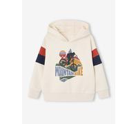 VERTBAUDET Sweat Garçon à Capuche Motif Placé Manches Longues Blanc 10A