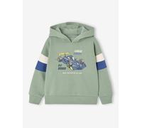 VERTBAUDET Sweat Garçon à Capuche Motif Placé Manches Longues