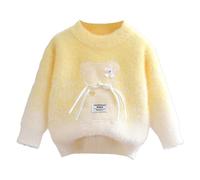 Sweat Garcon Col Rond, Pull Enfant 2 Ans, Confort Tricot Basique Mode Et Loisirs Hauts pour Enfant Respirant Hiver Chaud Grande Taille Sweatshirts Manches Longues Coupe Ample Col Rond Chandail