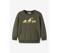 Sweat garçon motifs pelleteuse ou tracteur name it olive 4A