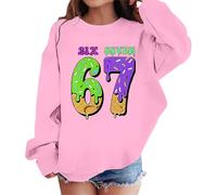 Sweat GarçOn,Pull Fille 6 Ans,Sweat-Shirt Ample décontracté pour Filles et garçons, Manches Longues, col Rond, en mélange Doux, idéal au Quotidien et pour Jouer. (6-7 Years)