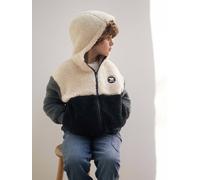 VERTBAUDET Sweat Garçon Zippé à Capuche en Sherpa Coloblock