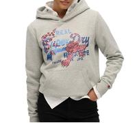 Sweatshirt à capuche femme Superdry Tokyo Vintage Logo Gris S