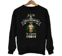 Sweat - Groot | Je Jure Solennellement - Noir - Mixte - Manches longues S