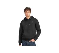 Guess, Homme, Sweatshirts et sweats à capuche, Noir, Taille: M Sweat à Capuche en Coton Noir avec Logo