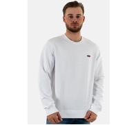 Sweat Guess Jeans Logo Patch CN G011 - Homme - Blanc - Manches longues S
