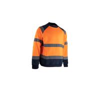 Sweat haute visibilité à col rond - orange fluo / mar - LMA - 8083 XL