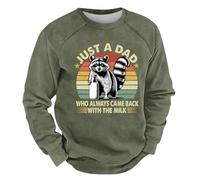 Sweat Homme Automne Et Hiver Sweat Homme Sans Capuche Col Rond Avec Imprimé À Manche Longues Couleur Pure Pulls De Sport Casual Coupe Ample Pulls Sans Capuche Les Cent Mode Doux Sweatshirt Haut