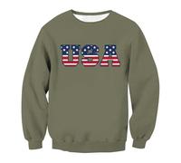 Sweat Homme Automne Sweat Homme Sans Capuche À Col Rond Avec Imprimé Manche Longues Couleur Pure Pulls De Sport Décontractés Coupe Ample Pulls Sans Capuche Polyvalent Tendance Doux Sweatshirt