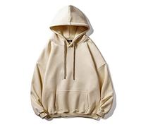 Sweat Homme Capuche Sweat à Capuche DéContracté pour Hommes avec Coupe éPaule TombéE Et Poche Avant Confortable Design Moderne Haut Essentiel Vestiaire Urbain