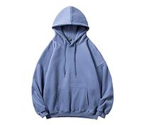 Sweat Homme Capuche Sweat à Capuche DéContracté pour Hommes avec Coupe éPaule TombéE Et Poche Avant Confortable Design Moderne Haut Essentiel Vestiaire Urbain