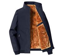 Sweat Homme Polaire Sweat à Capuche d'hiver pour Militaire Épaissir Coupe-Vent Coton Manteau Homme Hiver Chaude avec Revers Veste Matelassée Zipper Basique Jacket Couleur Unie Toucher Doux Veste
