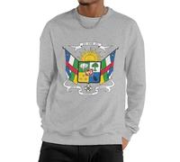 Sweat Homme République Centrafricaine Drapeau National Sweat-Shirt Col Rond Confortable, Pull Basique Idéal pour Le Quotidien Et Le Travail Toutes Saisons Couple