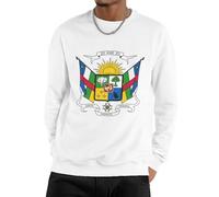 Sweat Homme République Centrafricaine Drapeau National Sweat-Shirt Col Rond Confortable, Pull Basique Idéal pour Le Quotidien Et Le Travail Toutes Saisons Couple