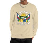 Sweat Homme République Centrafricaine Drapeau National Sweat-Shirt Col Rond Confortable, Pull Basique Idéal pour Le Quotidien Et Le Travail Toutes Saisons Couple