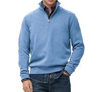 Sweat Homme sans Capuche, Sweat-Shirt épais à col Rond et Manches Longues, Pull décontracté doublé Polaire Douce, Haut Thermique d'hiver pour l'entraînement.