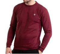 Sweat Homme Sergio Tacchini Bordeaux - Coupe Classique - Col Rond - Manches Longues XXL